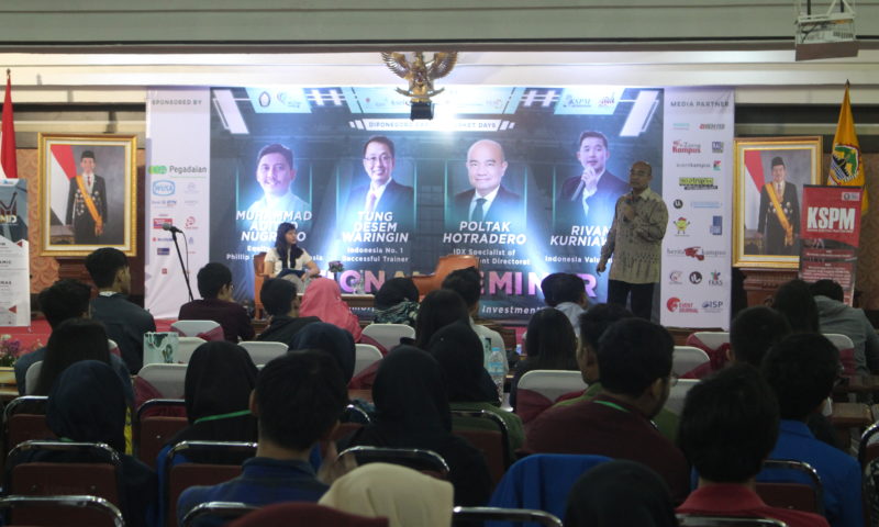 KSPM UNDIP GAET MINAT INVESTOR MUDA PADA SEMNAS