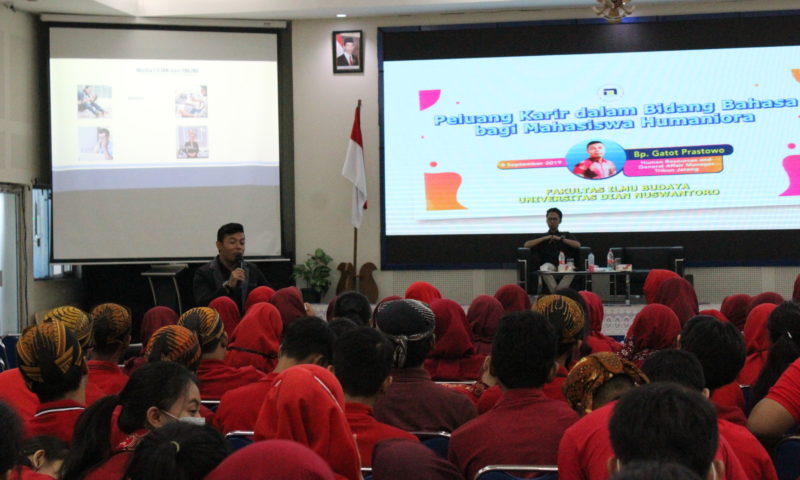 270 MABA FIB 2019 IKUTI SEMINAR PELUANG KARIR270 Maba FIB 2019 Ikuti Seminar Peluang Karir