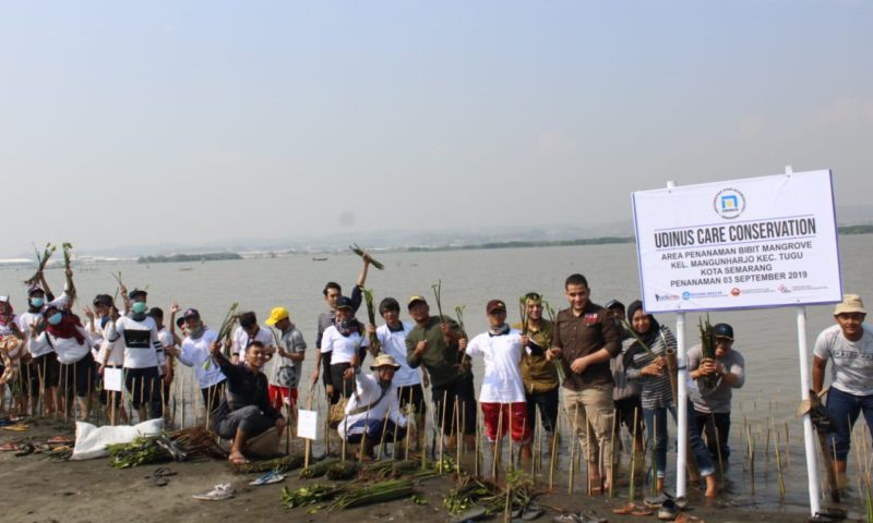 TANAM 3500 MANGROVE JADI BUDAYA UDINUS KETIKA TAHUN AJARAN BARU