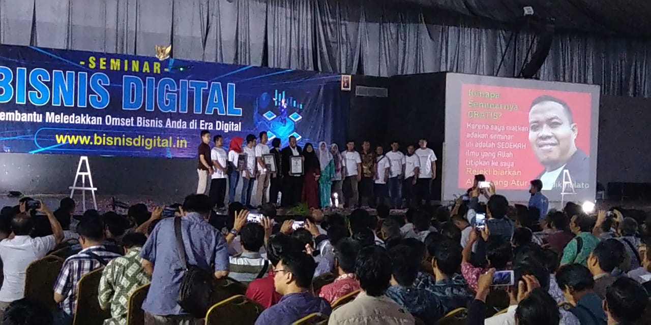 GELAR SEMINAR, KOMUNITAS BISNIS DIGITAL AJAK PEMBISNIS HADAPI ERA BARU.