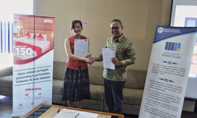 KERJASAMA OYO DAN MANAHOT UDINUS SIAP MENCIPTAKAN LULUSAN YANG DAPAT MENGELOLA HOTEL SENDIRI