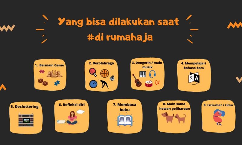 HAL-HAL YANG BISA DILAKUKAN SELAMA #DIRUMAHAJA