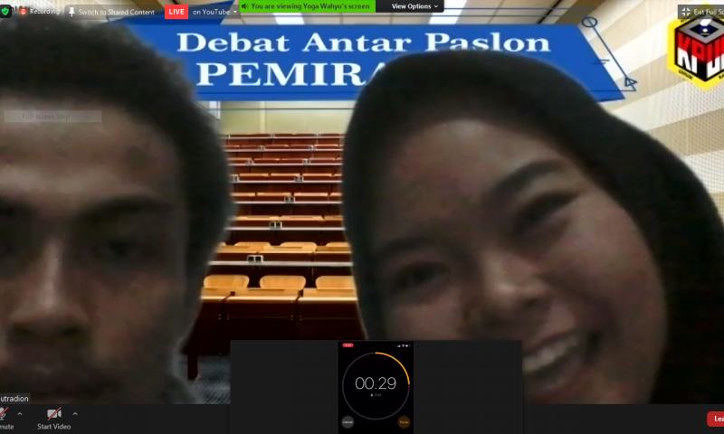 PANDEMI COVID-19 BUKAN HALANGAN DEBAT PEMIRA UDINUS 2020