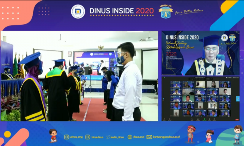 DINUS INSIDE 2020 , UDINUS LANTIK 3857 MAHASISWA BARU YANG BERASAL DARI SELURUH PROVINSI DI INDONESIA