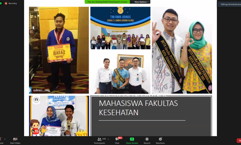 MAHASISWA FKES UDINUS DIAJAK UNTUK BERPERAN DALAM MEMERANGI PANDEMI COVID-19