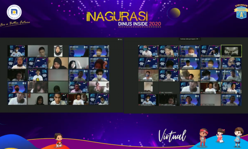 Antusiasme Mahasiswa Baru Dalam Acara Inagurasi Dinus Expo Virtual