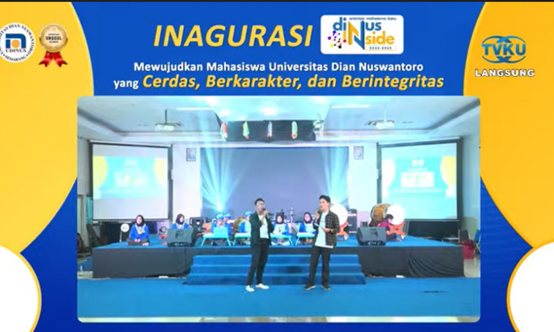Kemeriahan Inagurasi UKM Udinus pada Penutupan Dinus Inside 2022