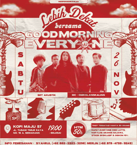 Tunjukkan Inovasi Baru, Kopi Maju 57 Berkolaborasi dengan Good Morning Everyone
