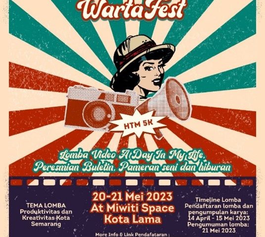 LOMBA VIDEO KREATIF, PAMERAN, HINGGA PERESMIAN BULLETIN DIGITAL SUDUT WARTA VOL 2, PADA PENGGELARAN EVENT WARTAFEST 2023