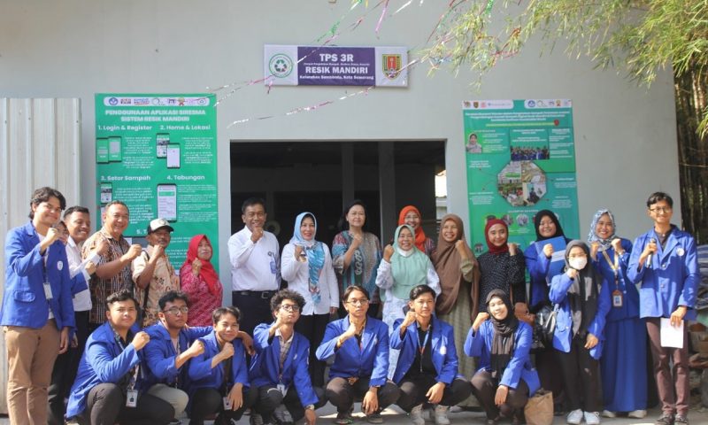 Atasi Permasalahan Sampah di Sambiroto, Tim PPKO BEM FIK Udinus Launching Aplikasi SIRESMA dan Program Rumah Sampah Digital