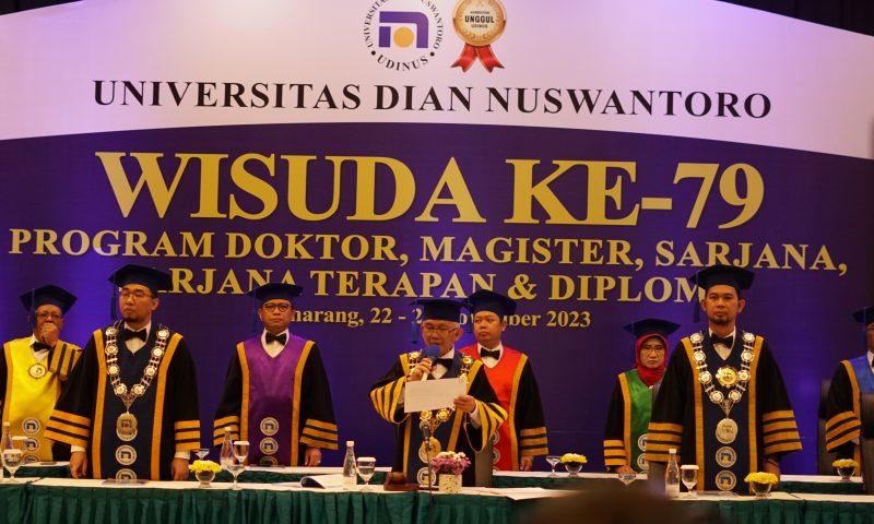 Udinus Gelar Wisuda ke-79, Wisudawan Diingatkan Untuk Menerapkan Ilmu Dengan Baik di Setiap Peluang