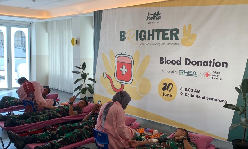 Memperingati Hari Jadi ke-2 Tahun, Kotta Hotel Semarang Adakan Donor Darah