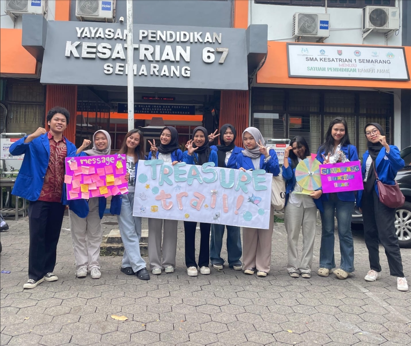SMA Kesatrian 1 Semarang Ikuti Kegiatan Semarang Treasure Trail, Inisiatif Kreatif yang Seru dan Edukatif