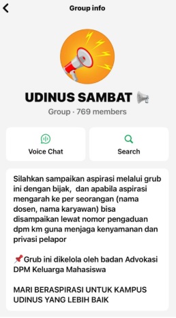 DPM KM Hadirkan Grup UDINUS Sambat  Jadi Jembatan Baru Aspirasi Mahasiswa