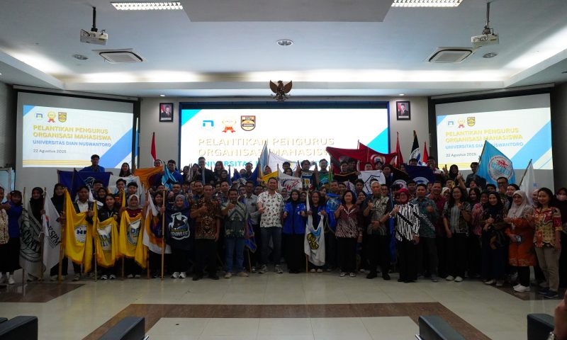 Udinus Lantik 80 Ketua Organisasi Mahasiswa untuk Mewujudkan Perubahan dan Inovasi